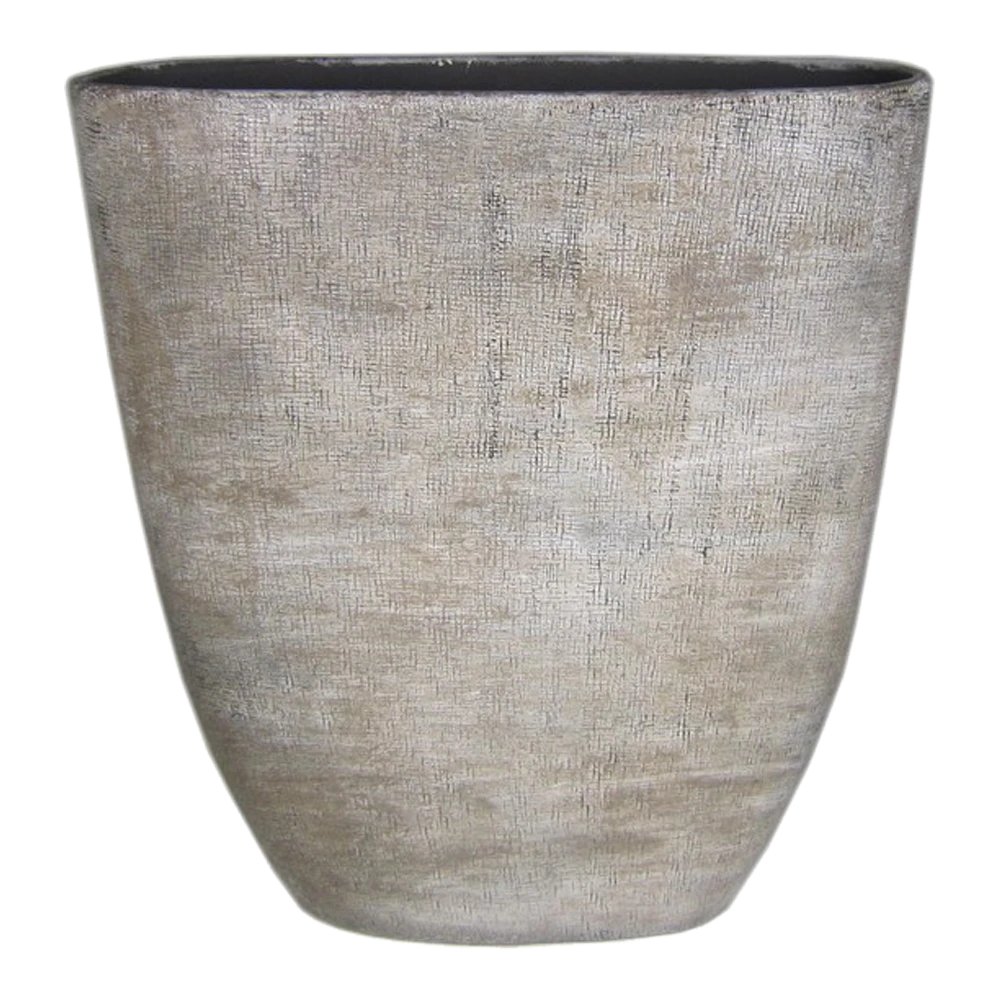 Bloempot Mira Ovaal - L51 X B17 X H57cm - Wit 3 Bloempot Mira Ovaal - L51 X B17 X H57cm - Wit