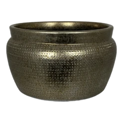 Plantenschaal Marrakesh - D24 X H14cm - Zilver Goud