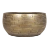Plantenschaal Steef - D32 X H15cm - Industrieel Goud -Huisdecoratie plantenschaal steef d32 x h15cm industrieel goud plantenschaal 1 1