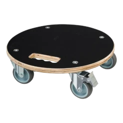 Plantentrolley Rond U00d838 Cm - FSC Hout/zwart - Nature