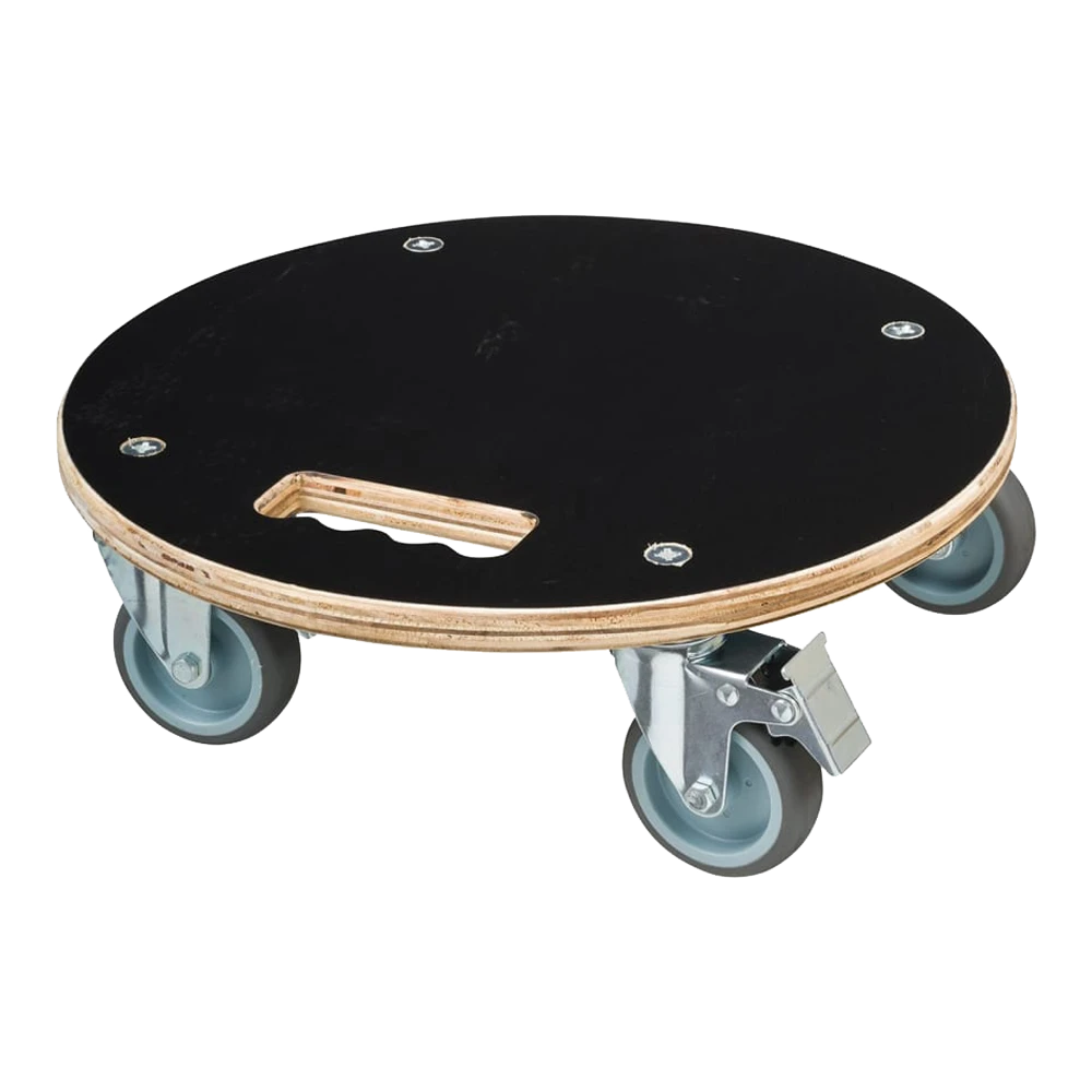 Plantentrolley Rond U00d838 Cm - FSC Hout/zwart - Nature 3 Plantentrolley Rond U00d838 Cm - FSC Hout/zwart - Nature