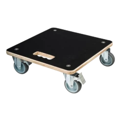 Plantentrolley Vierkant 38x38 Cm - FSC Hout/zwart - Nature