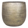 Bloempot Mira - D24 X H22cm - Goud -Huisdecoratie pot mira d24 h22cm industrieel goud bloempot 1