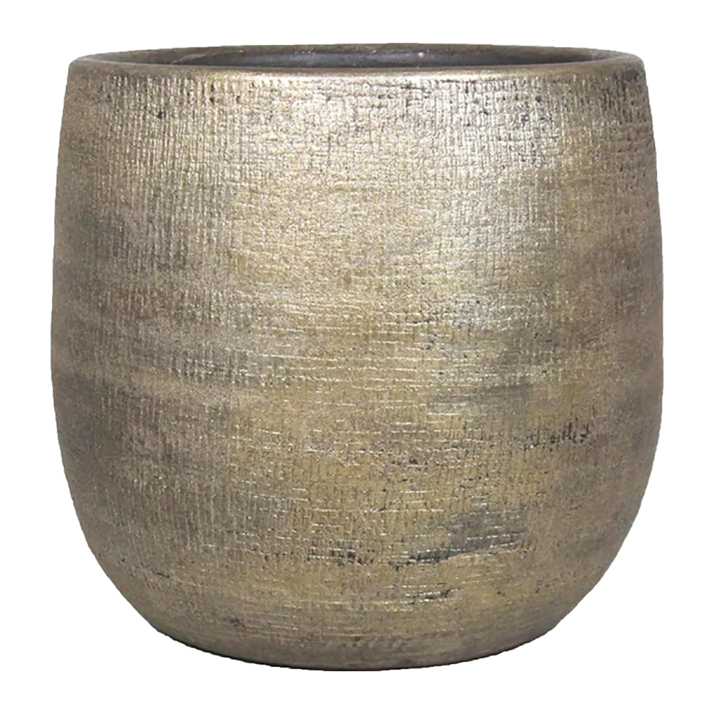 Bloempot Mira - D39 X H36cm - Goud 3 Bloempot Mira - D39 X H36cm - Goud