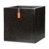 Capi Plantenbak Vierkant Lux Terrazo - L50 X B50 X H50cm - Zwart 2 Capi Plantenbak Vierkant Lux Terrazo - L50 X B50 X H50cm - Zwart -Huisdecoratie pot vierkant 50x50x50 zwart plantenbak 1 5