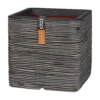 Capi Plantenbak Vierkant Nature Rib NL - L30 X B30 X H30cm - Antraciet -Huisdecoratie pot vierkant rib nl 30x30x30 antraciet plantenbak 1 5