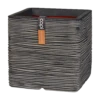 Capi Plantenbak Vierkant Nature Rib NL - L40 X B40 X H40cm - Antraciet -Huisdecoratie pot vierkant rib nl 40x40x40 antraciet plantenbak 1 5