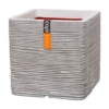 Capi Plantenbak Vierkant Nature Rib NL - L40 X B40 X H40cm - Ivoor