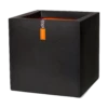 Capi Plantenbak Vierkant Urban Smooth NL - L40 X B40 X H40cm - Zwart -Huisdecoratie pot vierkant smooth nl 40x40x40 zwart plantenbak 1 4