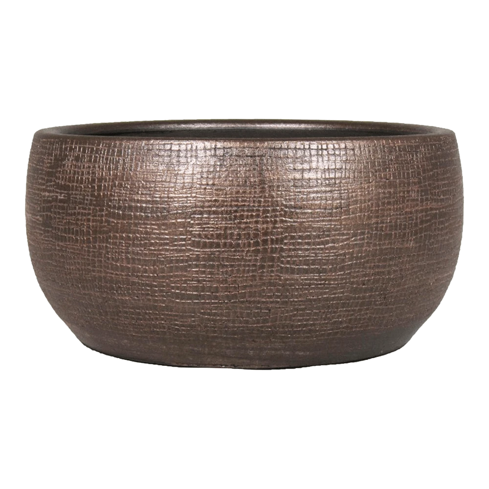 Plantenschaal Mira - D34 X H15cm - Koper 3 Plantenschaal Mira - D34 X H15cm - Koper