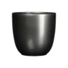 Bloempot Tusca - D28 X H25cm - Antraciet -Huisdecoratie tusca pot rond antraciet h25xd28cm bloempot 1 4
