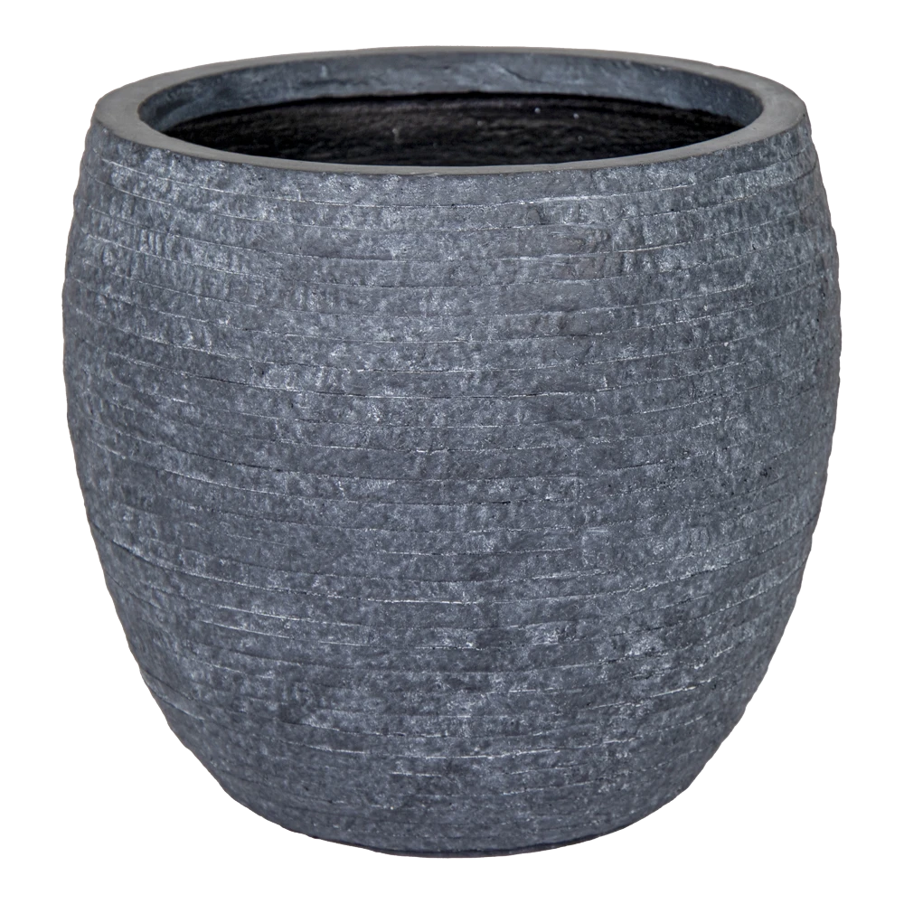 Bloempot Utah Bullet - D44 X H39 - Donkergrijs 3 Bloempot Utah Bullet - D44 X H39 - Donkergrijs