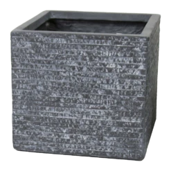 Plantenbak Utah Cubi - L56 X B56 X H46cm - Donkergrijs