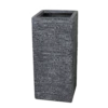 Plantenbak Utah Cubihi - L23 X B23 X H50cm - Donkergrijs -Huisdecoratie utah cubihi graphite w23h50 plantenbak 1 6