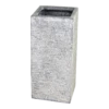 Plantenbak Utha Cubihi Washed - L33 X B33 X H70cm - Lichtgrijs -Huisdecoratie utah cubihi washed grey w33h70 plantenbak 1 6