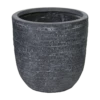 Bloempot Utah Egg - D55 X H51cm - Donkergrijs -Huisdecoratie utah egg pot graphite d55h51 bloempot 1 4