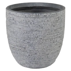 Bloempot Utah Egg Washed - D45 X H43cm - Grijs