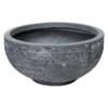 Plantenschaal Utah - D36 X H16.5cm - Donkergrijs -Huisdecoratie utah round bowl graphite d36h165 schaal 1 4