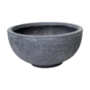 Plantenschaal Utah - D44 X H21cm - Donkergrijs -Huisdecoratie utah round bowl graphite d44h21 schaal 1 4
