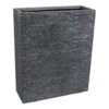 Plantenbak Utah Terras - L80 X B30 X H92cm - Donkergrijs -Huisdecoratie utah terrace part graphite l80w30h92 plantenbak 1