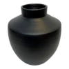 Vaas Creswell - D33 X H42cm - Mat Zwart -Huisdecoratie vaas creswell d33 x h42cm mat zwart vaas 1