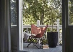 Capi Bloempot Nature Elegant Rib NL - D46 X H58cm - Zwart -Huisdecoratie vaas elegant laag rib nl 46x58 zwart bloempot 6 8