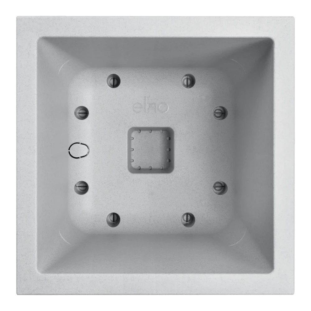 Elho Vivo Next Vierkant Wielen 40cm - Warm Grijs 5 Elho Vivo Next Vierkant Wielen 40cm - Warm Grijs - Afbeelding 3