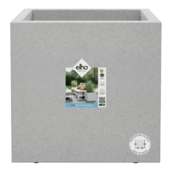 Elho Vivo Next Vierkant Wielen 30cm - Warm Grijs -Huisdecoratie vivo next vierkant wielen 30cm warm grijs 5 1