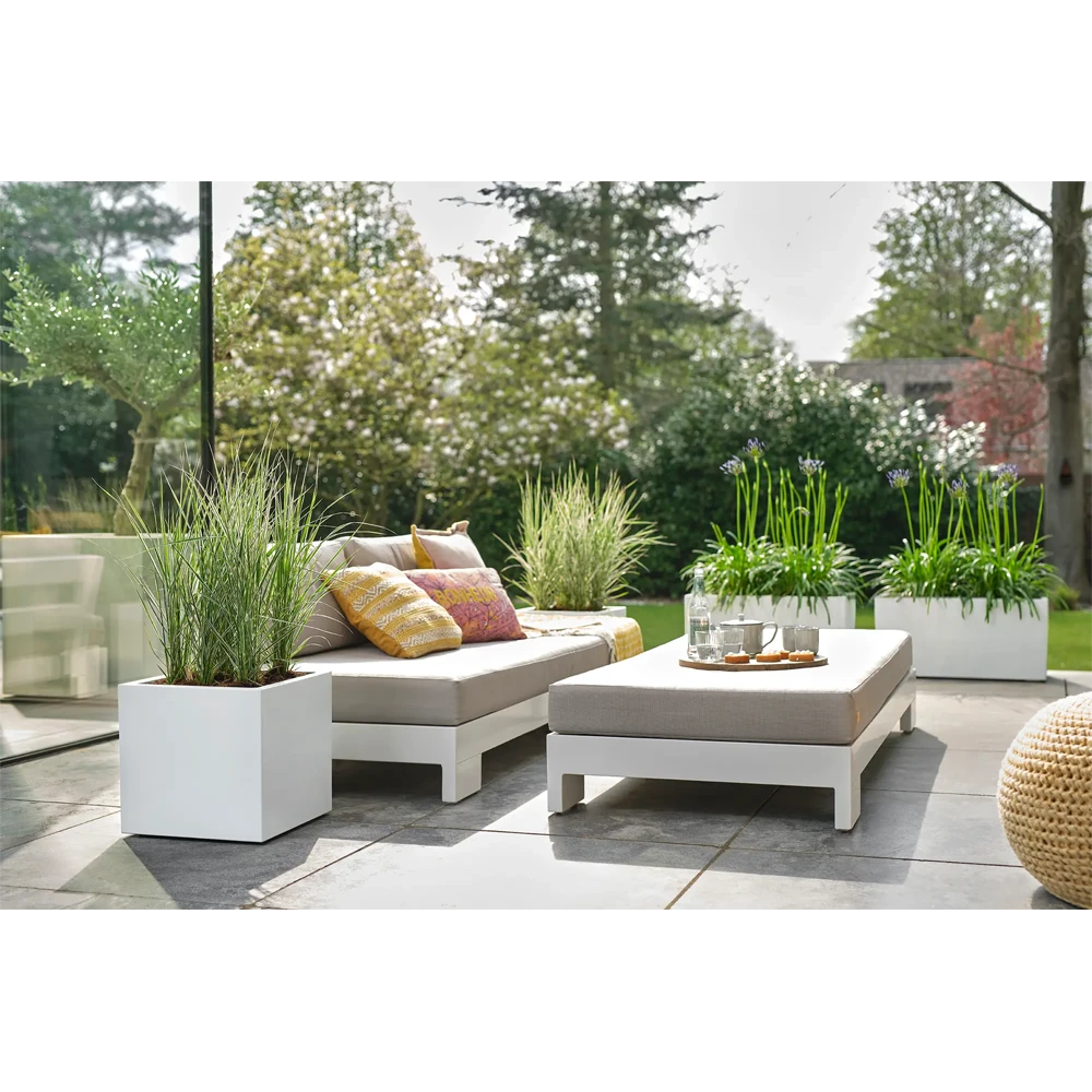 Elho Vivo Next Vierkant Wielen 30cm - Wit 9 Elho Vivo Next Vierkant Wielen 30cm - Wit - Afbeelding 7