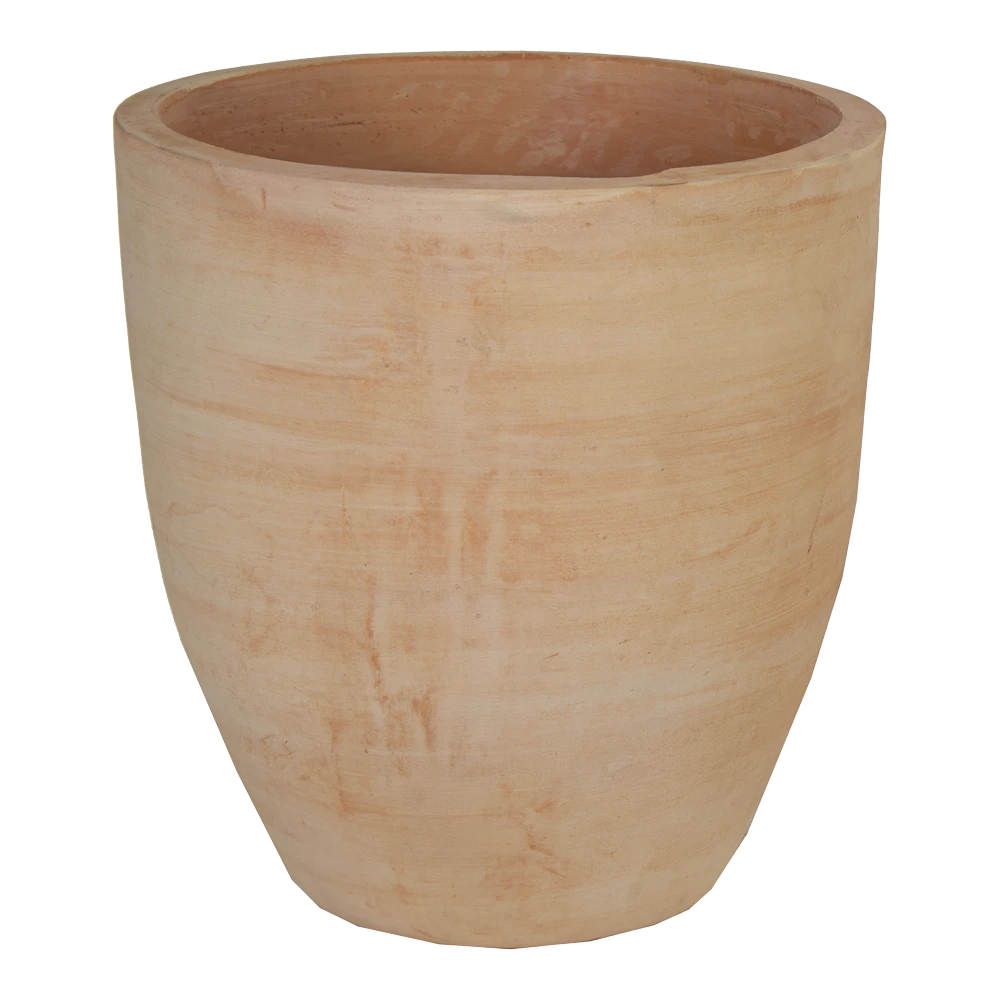 Bloempot Whitewash Tall Egg - D48 X H52cm - Oranje 3 Bloempot Whitewash Tall Egg - D48 X H52cm - Oranje