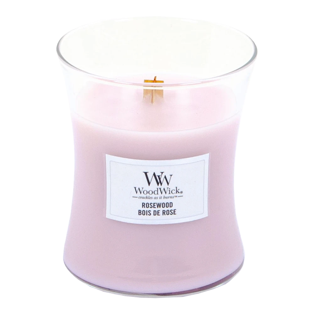 Woodwick Rosewood Medium Candle - Geurkaars 4 Woodwick Rosewood Medium Candle - Geurkaars - Afbeelding 2