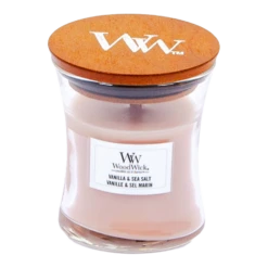 Woodwick Vanilla & Sea Salt Mini Candle - Geurkaars