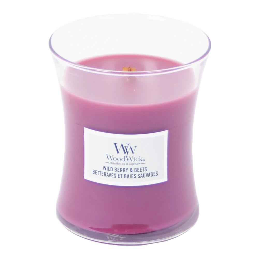 Woodwick Wild Berry & Beets Medium Candle - Geurkaars 4 Woodwick Wild Berry & Beets Medium Candle - Geurkaars - Afbeelding 2