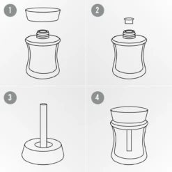 WoodWick WW Lavender Spa Home Fragrance Diffuser -Huisdecoratie ww lavender spa spill proof home fragrance 4 5